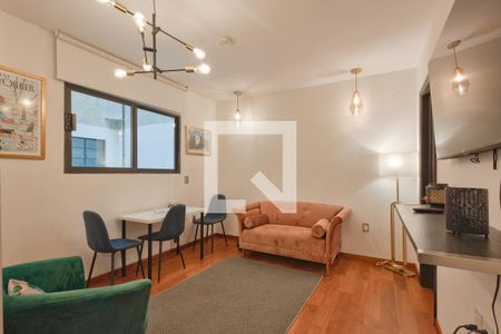 Sala - Comedor de apartamento para alugar com 2 quartos, 57m² em Roma Norte, Ciudad de México