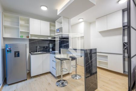 Cocina de apartamento para alugar com 1 quarto, 30m² em Peralvillo, Ciudad de México