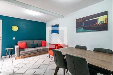 Sala - Comedor  de apartamento para alugar com 2 quartos, 60m² em Jardín Balbuena, Ciudad de México