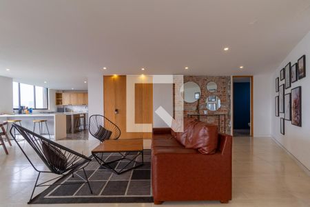 Sala - Comedor de apartamento para alugar com 3 quartos, 180m² em Hipódromo Condesa, Ciudad de México