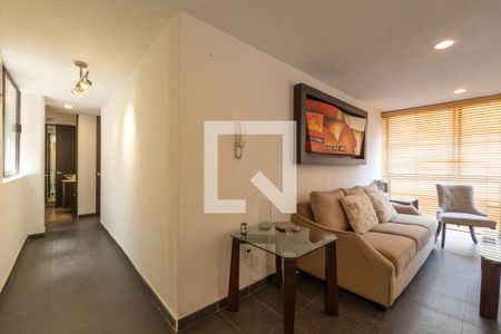 Sala - Comedor de apartamento para alugar com 1 quarto, 85m² em Nápoles, Ciudad de México
