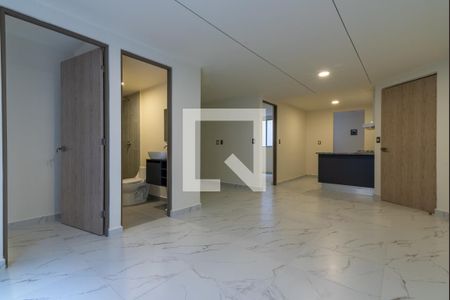 Sala - Comedor  de apartamento para alugar com 2 quartos, 66m² em Ex Hipódromo de Peralvillo, Ciudad de México