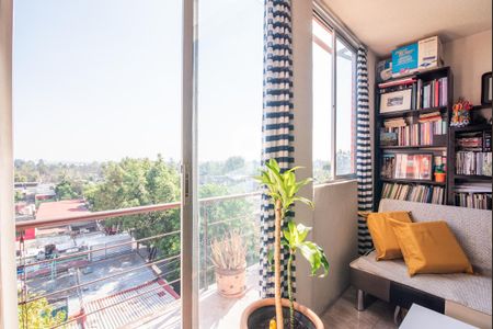 Sala - comedor de apartamento para alugar com 2 quartos, 48m² em Argentina Antigua, Ciudad de México