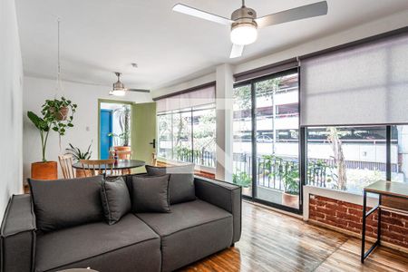 Sala - Comedor de apartamento para alugar com 1 quarto, 55m² em Juárez, Ciudad de México