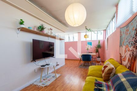 Sala - Comedor de apartamento para alugar com 2 quartos, 62m² em Colonia Condesa, Ciudad de México