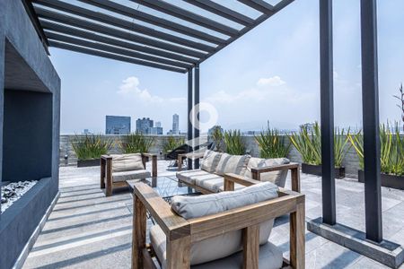 Roof garden de apartamento para alugar com 1 quarto, 66m² em San José Insurgentes, Ciudad de México