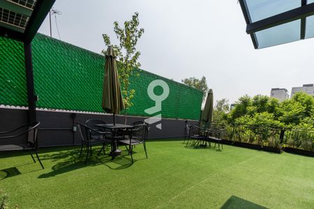 Roof garden  de apartamento para alugar com 1 quarto, 35m² em Narvarte Oriente, Ciudad de México