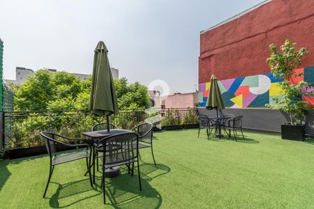 Roof garden  de apartamento para alugar com 1 quarto, 35m² em Narvarte Oriente, Ciudad de México