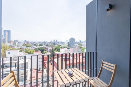 Balcón de apartamento para alugar com 2 quartos, 68m² em Cuauhtémoc, Ciudad de México