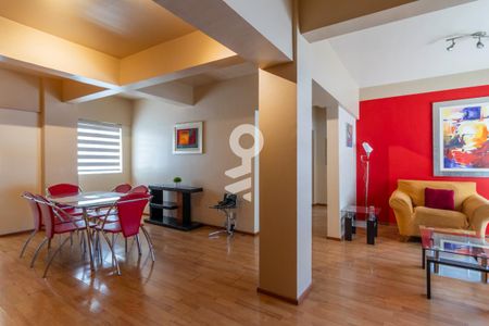 Sala - Comedor  de apartamento para alugar com 2 quartos, 105m² em Roma Norte, Ciudad de México