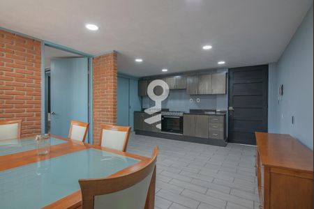 Sala - comedor de apartamento para alugar com 1 quarto, 60m² em El Conde, Naucalpan de Juárez