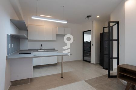 Cocina de apartamento para alugar com 1 quarto, 41m² em Valle de Tepepan, Ciudad de México
