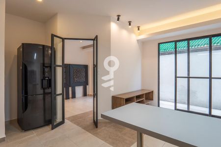 Sala - Comedor de apartamento para alugar com 1 quarto, 41m² em Valle de Tepepan, Ciudad de México