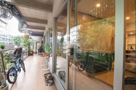 Balcón de apartamento para alugar com 2 quartos, 87m² em Santa Cruz Atoyac, Ciudad de México