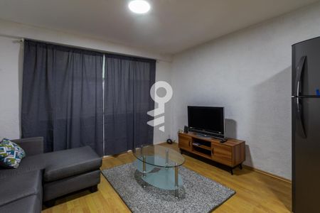 Sala - Comedor de apartamento para alugar com 2 quartos, 58m² em Santa Maria La Ribera, Ciudad de México