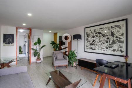 Sala - Comedor de apartamento para alugar com 2 quartos, 75m² em Cuauhtémoc, Ciudad de México