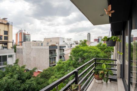 Balcón  de apartamento para alugar com 2 quartos, 75m² em Cuauhtémoc, Ciudad de México