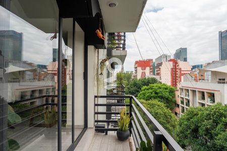 Balcón  de apartamento para alugar com 2 quartos, 75m² em Cuauhtémoc, Ciudad de México