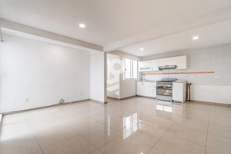 Sala - Comedor de apartamento para alugar com 2 quartos, 60m² em Popular, Ciudad de México