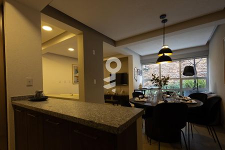 Cocina de apartamento para alugar com 1 quarto, 53m² em Los Cajones, Ciudad López Mateos