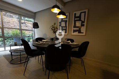 Sala - Comedor de apartamento para alugar com 1 quarto, 53m² em Los Cajones, Ciudad López Mateos