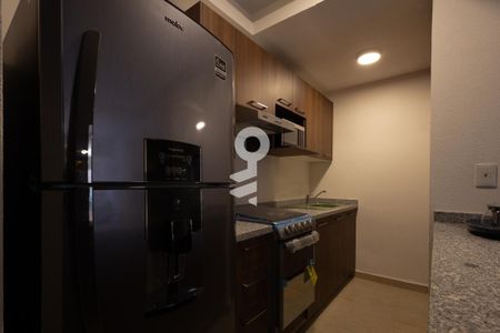 Cocina de apartamento para alugar com 1 quarto, 53m² em Los Cajones, Ciudad López Mateos