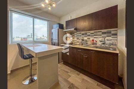 Cocina de apartamento para alugar com 1 quarto, 40m² em Palo Solo, Naucalpan de Juárez