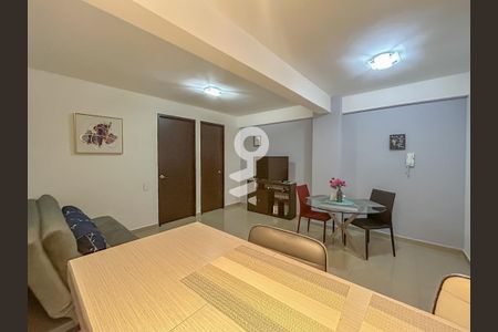 Sala - Comedor  de apartamento para alugar com 1 quarto, 39m² em Palo Solo, Naucalpan de Juárez
