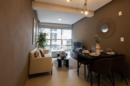Sala - Comedor de apartamento para alugar com 2 quartos, 53m² em Los Cajones, Ciudad López Mateos
