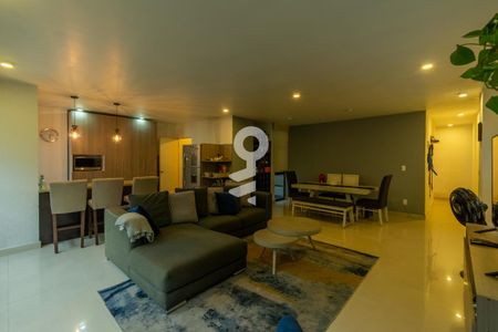 Sala - Comedor de apartamento para alugar com 2 quartos, 109m² em Narvarte Poniente, Ciudad de México