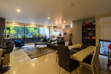 Sala- Comedor  de apartamento para alugar com 2 quartos, 109m² em Narvarte Poniente, Ciudad de México
