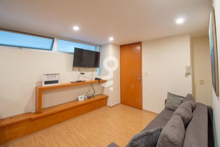 Sala - Comedor de apartamento para alugar com 1 quarto, 60m² em Nápoles, Ciudad de México