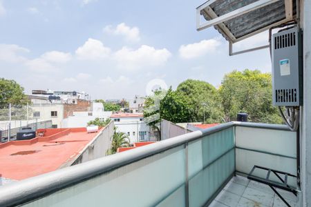 Balcón suite 1  de apartamento para alugar com 3 quartos, 200m² em Narvarte Oriente, Ciudad de México