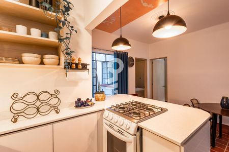 Cocina de apartamento para alugar com 2 quartos, 56m² em Escandón I Sección, Ciudad de México
