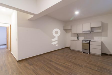 Sala comedor de apartamento para alugar com 2 quartos, 68m² em Roma Norte, Ciudad de México