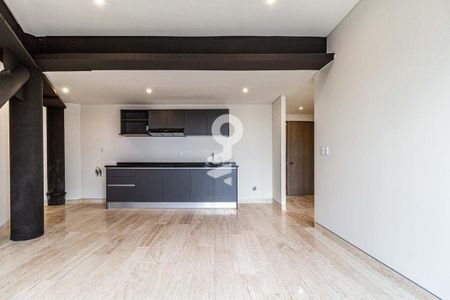 Sala- Comedor- Cocina de apartamento para alugar com 1 quarto, 52m² em Verónica Anzúres, Ciudad de México