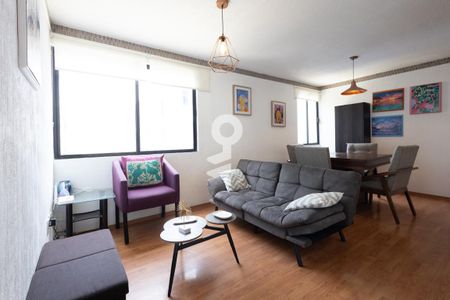 Sala - Comedor de apartamento para alugar com 2 quartos, 70m² em 015, Ciudad López Mateos