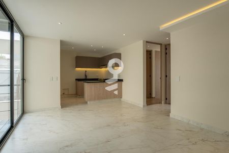 Sala - Comedor de apartamento para alugar com 2 quartos, 69m² em Portales Sur, Ciudad de México