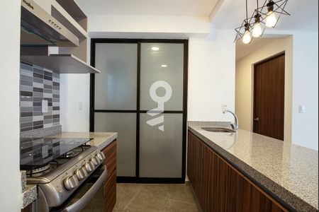 Cocina de apartamento para alugar com 2 quartos, 63m² em Lindavista Vallejo Iii Sección, Ciudad de México